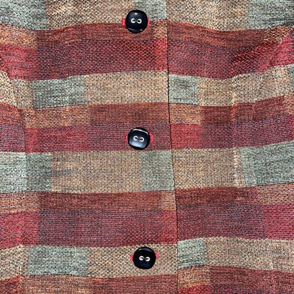 Christopher & Banks Womens Multicolor Striped Button-Up Blazer Jacket XL - Picture 4 of 8